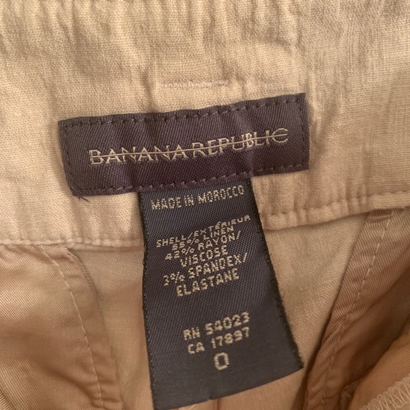 Banana Republic linen khaki pants - Picture 2 of 5